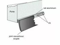Joint bas de porte de garage