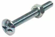 Boulon polier tte ronde large fendue en croix