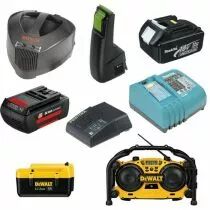 Batterie - chargeur - radio - lampe - gonfleur