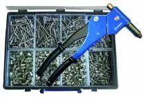 Coffret complet pince - rivets et crous multi-serrages
