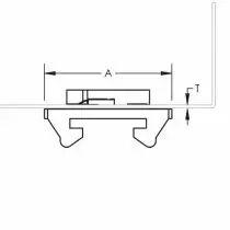 Insert pour chemin de câble perforé