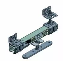 Série Suprême Quarto - Equipement pour porte de 400 kg - rail 45 x 52 mm