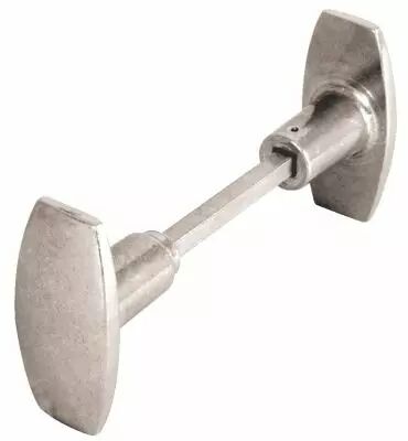 Bouton double alu poli