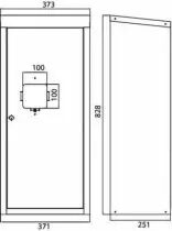 Sécurité incendie guerite extincteur 6/9kg prélaquée