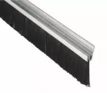Plinthe anti vent fixe aluminium à brosse