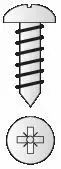 Visserie boulonnerie aluminium vis tte cylindrique large - empreinte pozidriv