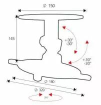 Support pour vidéo projecteur monoprojector