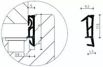 Joint de calfeutrement en caoutchouc Kiso - pour rainure 4 mm