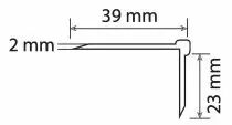 Nez de marche simple à angle droit (cornière)