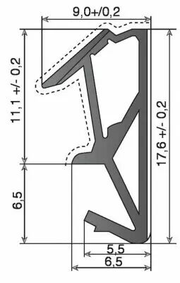 SV712F - largeur de rainure 4  4,5 mm - profondeur de rainure 8 mm
