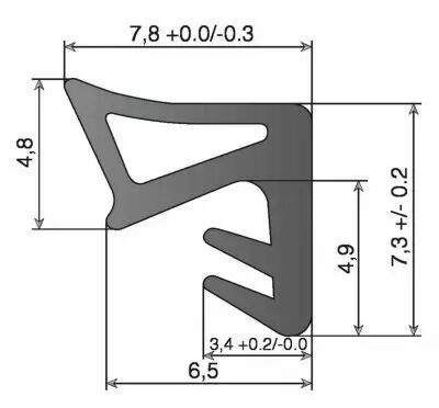 S9710F - largeur de rainure 3 mm - profondeur de rainure 5 mm