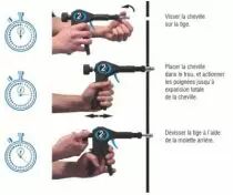 Pour chevilles métalliques `2 X`