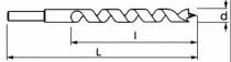 Mèche à bois à hélice unique queue cylindrique réduite - série 0084
