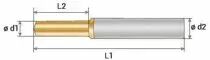 Forets carbure extracteur