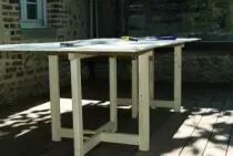 Tréteau pliant pour table