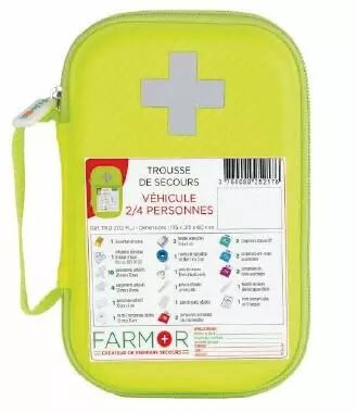 Trousse de secours 2/4 personnes pour multi-risques et véhicule