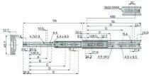 Coulisses à billes sortie totale DB 3832 EC / 25 - 36 kg - la paire