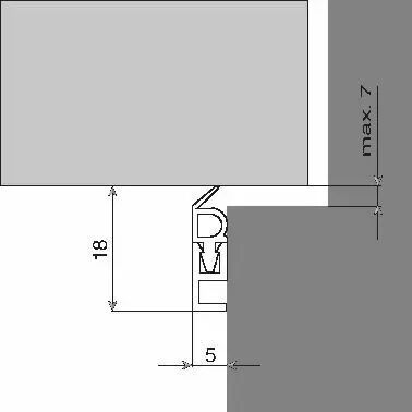 Joints d'isolation sur support PVC - type PTS