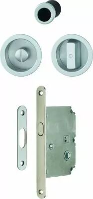 Set de porte coulissante aluminium pour porte intrieure -  condamnation - modle 4920