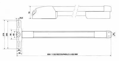 Fap 8 certifi EN1125 - NFQE+C - CFPF 2 heures