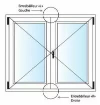 Accessoire entrebailleur OF pose en feuillure