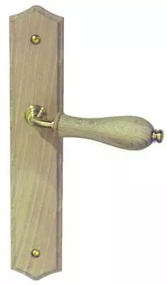 Ensemble bois plaque 250 x 45 mm - entraxe de fixation 195 mm