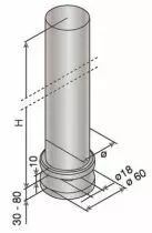 Gamme Design Production poteau fixation traversante