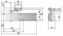 Ferme - porte TS 4000 - Corps seul