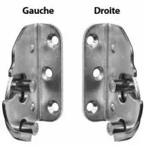 Loqueteau paire de pivots décrochables