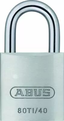 Cadenas  cls aluminium massif - srie 80 Abus - Anse acier cment - 2 cls - vari