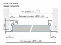 Porte 1 vantail réversible - ral 9010 gamme multi - usages Proget