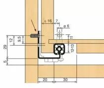 Coulisse Hettich Quadro force 30 kg
