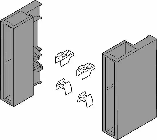 Caisson d'angle bas - hauteur 780 mm - 1 porte