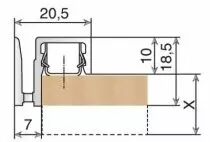 Habillage mural avec fixateur métallique pour consoles