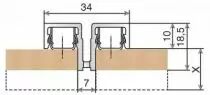 Habillage mural avec fixateur métallique pour consoles