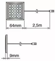 Spots led en applique matrix