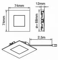 Spots led pour plinthe Base