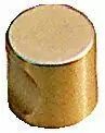 Bouton classique cylindrique - aluminium à 2 encoches