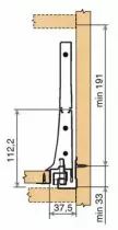 Kit intivo TIP-ON BOXCAP hauteur D : 224 mm - blanc