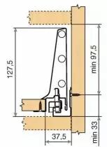 Kit antaro TIP-ON hauteur K : 130,5 mm - gris