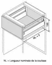 Kit antaro TIP-ON hauteur C : 196 mm - blanc