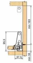 Kit antaro TIP-ON hauteur C : 196 mm - blanc