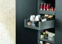 Tiroir LÉGRABOX hauteur C : 193 mm - gris orion mat