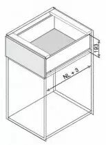 Tiroir LÉGRABOX hauteur C : 193 mm - gris orion mat