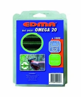 Outils pour clture agrafes Omega 20 - bote de 1000 agrafes