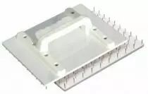 Taloche &agrave; pointes plateau en PS choc blanc