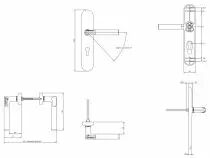 Ensemble de porte électronique Code Handle
