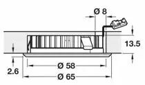 Spot à encastrer 6 leds Loox5 monochrome 24 V