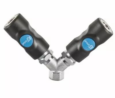 Distributeur fixe  2 directions taraud femelle - ISI 06