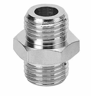 Mamelon double mle cylindrique laiton nickel
